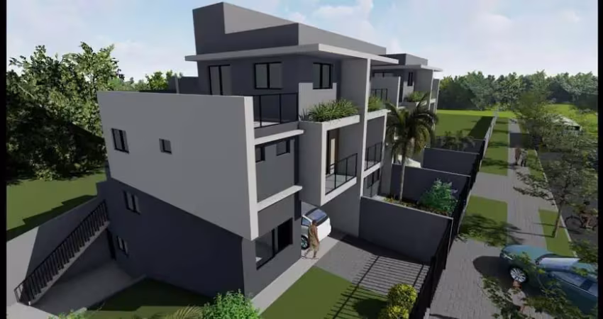 Sobrado novo a venda no atuba  03 quartos, suite, terraco, churrasqueira