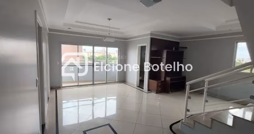 Cobertura duplex para locação de aprox. 275 m², com 3 quartos, no santa mônica - uberlândia - mg
