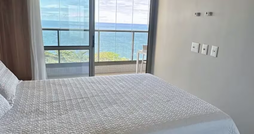 Lindo apartamento mobiliado - beach class ondina - vista mar
