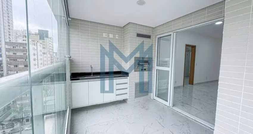Apartamento com 2 dormitórios para alugar, 87 m² por r$7.500,00/mês - gonzaga - santos/sp