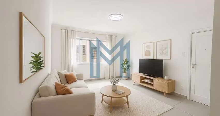 Apartamento com 2 dormitórios para vender, 85 m² - gonzaga - santos/sp