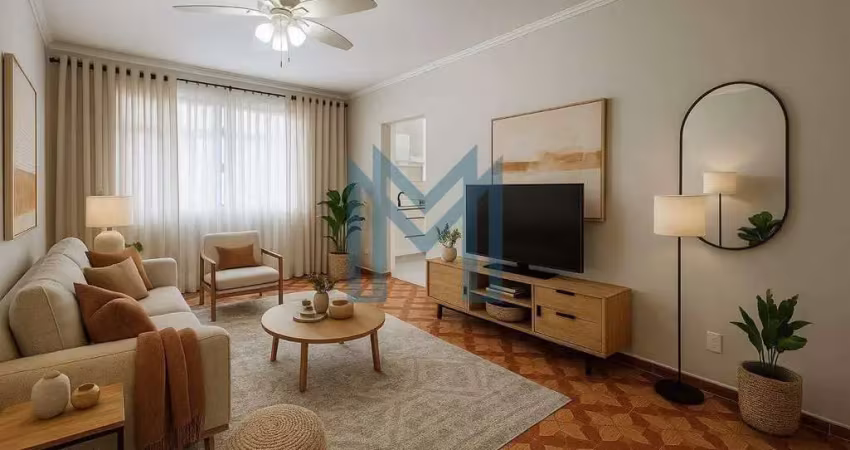 Apartamento com 2 dormitórios para vender, 110 m² por r$668 mil - aparecida - santos/sp