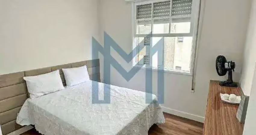 Apartamento 2 dorm. vista mar - 55m² - embaré, santos