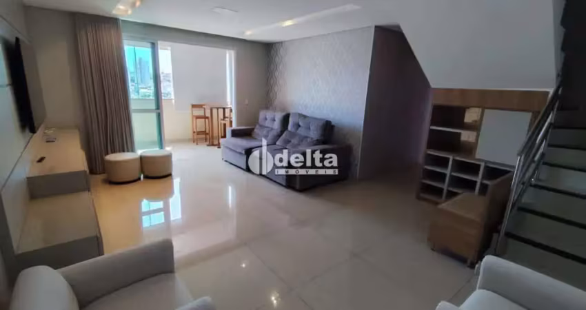 Cobertura disponível para locação no bairro tibery em uberlândia-mg