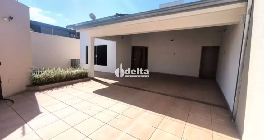 Casa residencial disponível para locação no bairro jardim karaíba em uberlândia-mg.