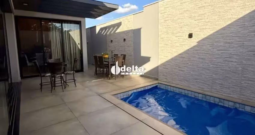Casa mobiliada em condomínio disponível para locação no bairro laranjeiras em uberlândia-mg.