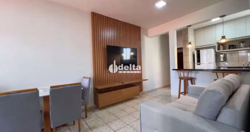 Apartamento mobiliado disponível para locação no bairro santa mônica em uberlândia-mg.