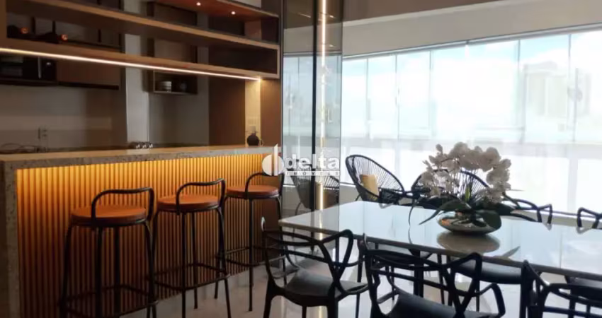 Apartamento mobiliado disponível para locação no bairro tubalina em uberlândia-mg.