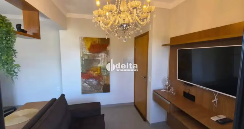 Apartamento mobiliado com 2 quartos sendo 1 disponível para locação no bairro santa mônica em uberlândia - mg.