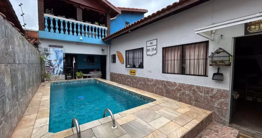 Casa para venda em itanhaém, jardim regina, 3 dormitórios, 1 suíte, 1 banheiro, 3 vagas