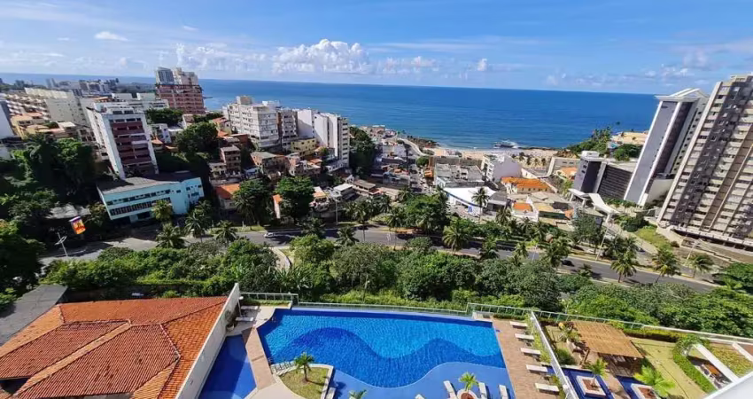 Studio mobiliado com vista mar total para locação no rio vermelho