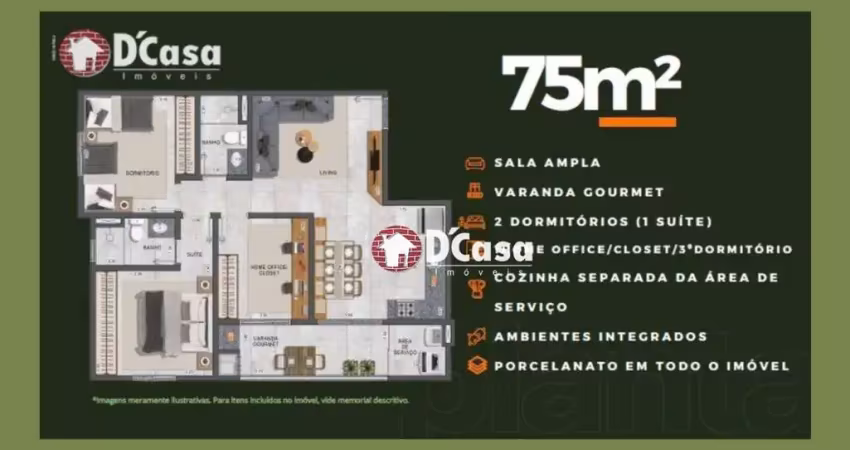 Empreendimento altos vila são josé, unidades de 75m², 64m² e varanda gourmet, bairro vila são josé, taubaté-sp.