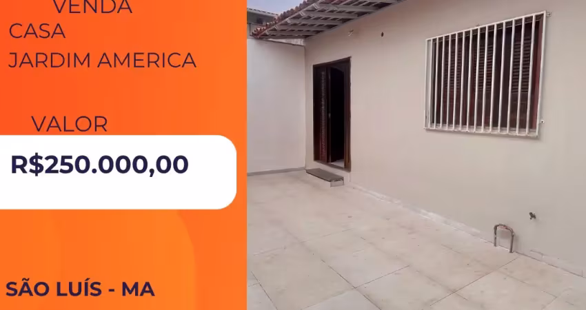 Vendo exelente casa no  jardim america otima localização , são luis- ma