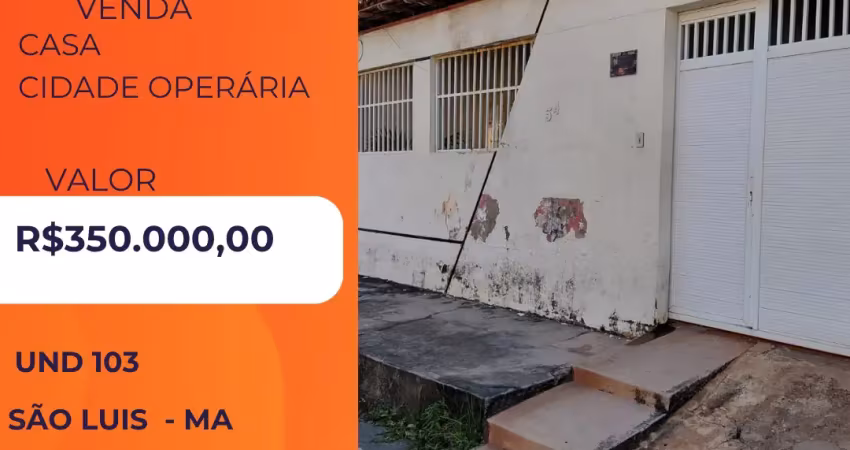 Vendo linda casa na  cidade operaria und 103   bem localizada .
