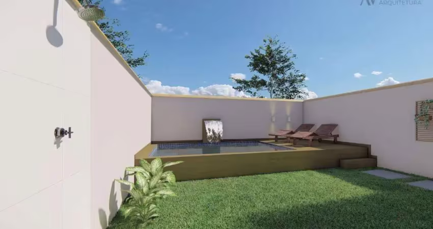 Casa com 3 quartos, piscina e churrasqueira em itanhaém.