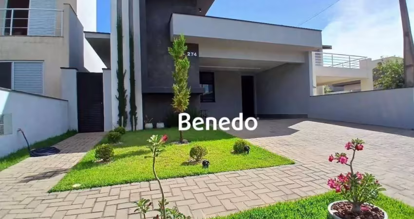 Casa em condomínio com 3 quartos porteira fechada à venda, 185 m² cond. terras do fontanário - jardim planalto - paulínia/sp