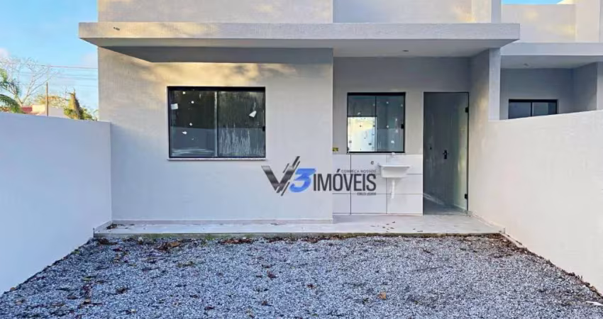 Casa com 2 dormitórios à venda, 58 m² por r$ 280.000,00 - sertaozinho - matinhos/pr