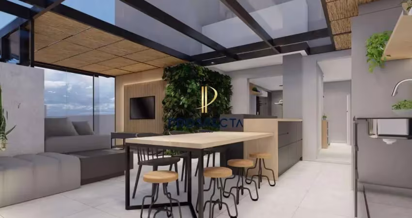 Apartamento  garden com 2 dormitórios e incríveis 52m² terraço no bairro vinhedo