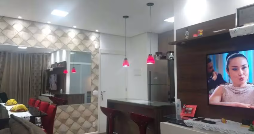Apartamento de 2 quartos em condomínio na vila são joão, barueri-sp: 2 salas, 1 banheiro, 1 vaga, 51m².