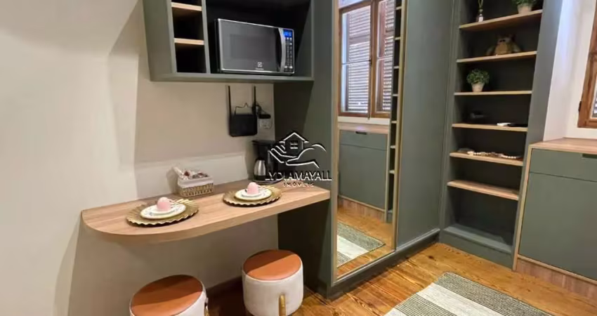 Lm8310?locação loft mobiliado decorado com vaga centro historico petropolis rj