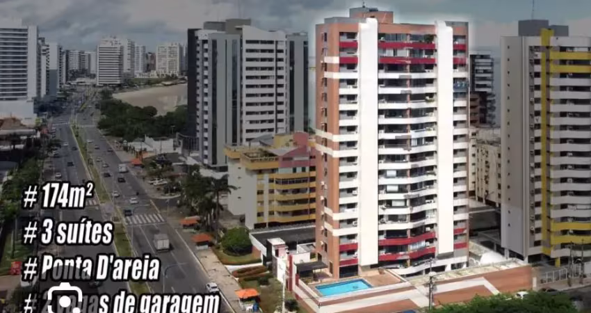 Apartamento à venda no portal da enseada – ponta d’areia, 3 suítes, mobiliado, vista mar e 2 vagas