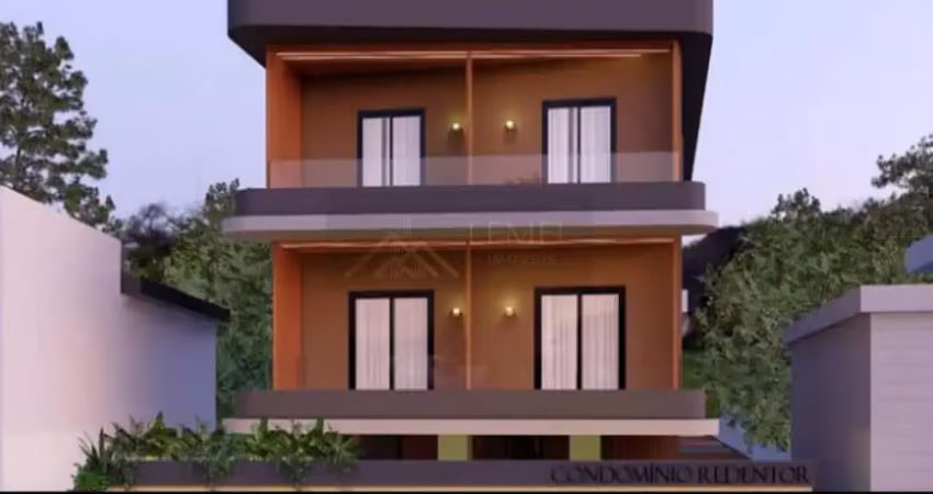 Casa em condomínio para venda em praia grande, aviação, 3 dormitórios, 1 banheiro, 1 vaga