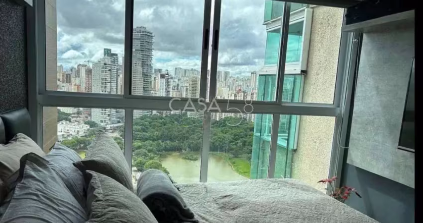 Flat mobiliado à venda – 43m² | frente ao parque vaca brava | alto padrão |
