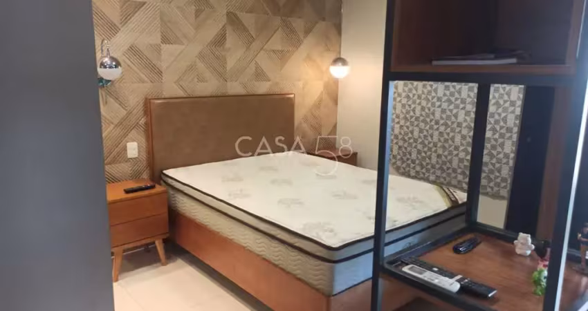 Flat mobiliado à venda no lux bueno – 1 vaga, 1 quarto – setor bueno