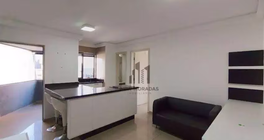 Edificio black diamond, apartamento 1 dormitório à venda, 43 m²- mercês