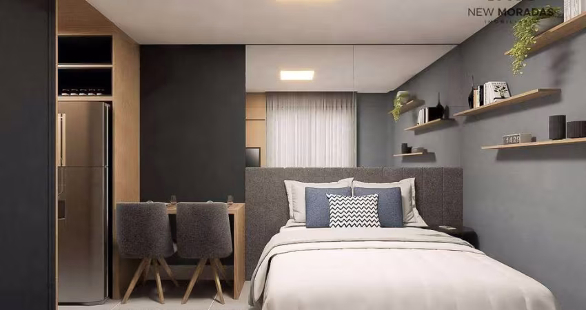 Studio com 1 dormitório à venda, 20 m² - Mercês - Curitiba/PR