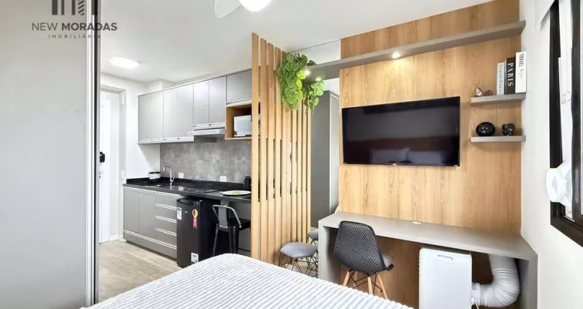 Studio mobiliado para locação, 20 m² - Novo Mundo