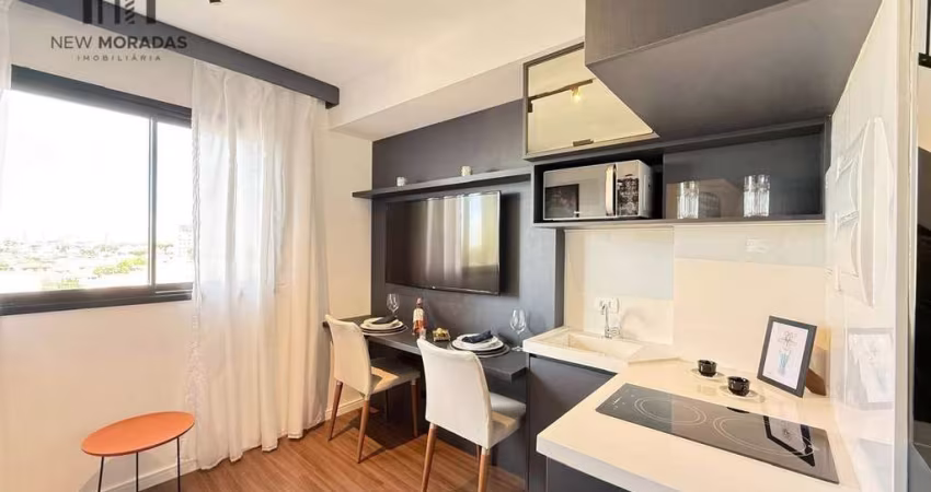 Studio Duplex, mobiliado à venda, 30 m²- Novo Mundo
