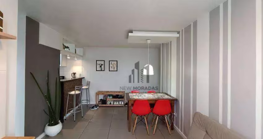Apartamento com 3 dormitórios à venda no residencial villa pantoni, 58 m² - novo mundo - curitiba/pr