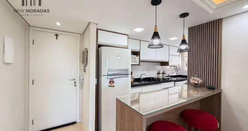Oportunidade, apartamento semi mobiliado, 2 quartos à venda, 58 m²- novo mundo - capão raso