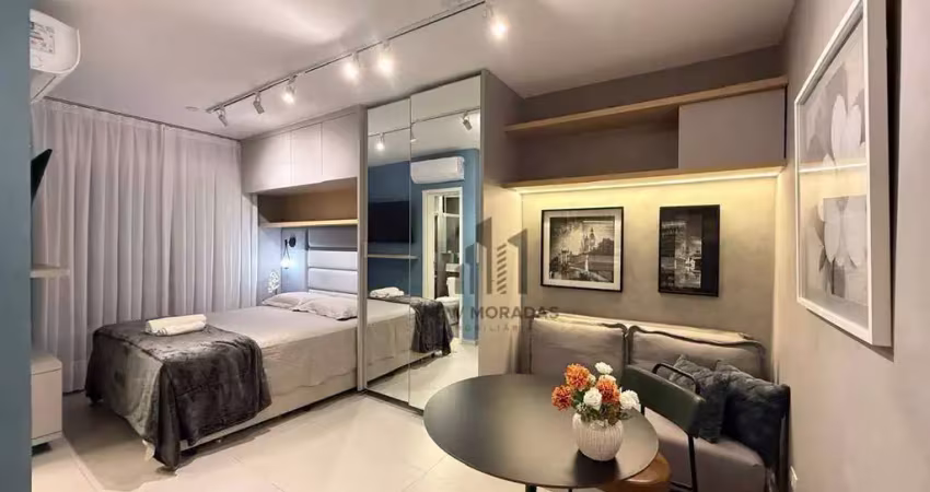 Studio mobiliado, para alugar, 24 m² - água verde - curitiba