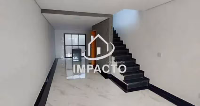 Sobrado novo com 3 dormitórios sendo 1 suíte, quintal com área gourmet e 2 vagas à venda