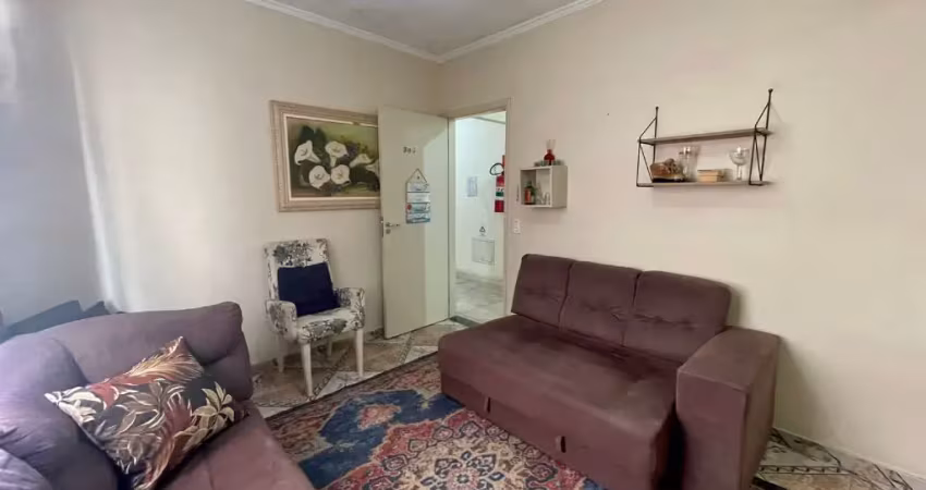 Apartamento para alugar mobiliado de 1 dormitório com 1 vaga de garagem à 150 metros da praia na guilhermina