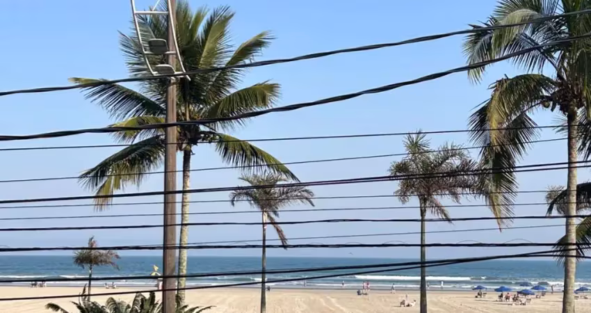 Kitnet com vista mar à venda r$205.000,00 na guilhermina praia grande/sp - frente mar mobiliada
