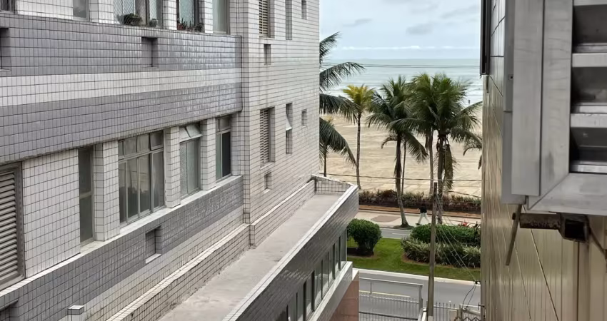 Kitnet frente mar 175 mil oportunidade 36m2 guilhermina mobiliada
