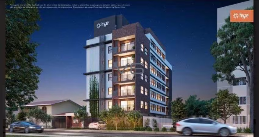 Apartamento tipo studio com 28m² privativos, 1 quarto, no Água Verde, Curitiba - PR.