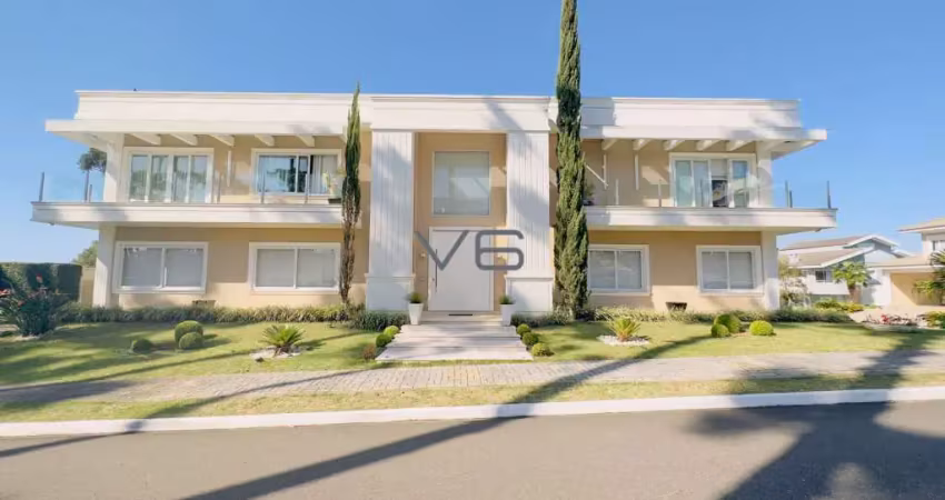 Casa alto padrão com 4 suítes, 630m² privativos, espaço gourmet, 6 vagas de garagem, em pinhais/pr.