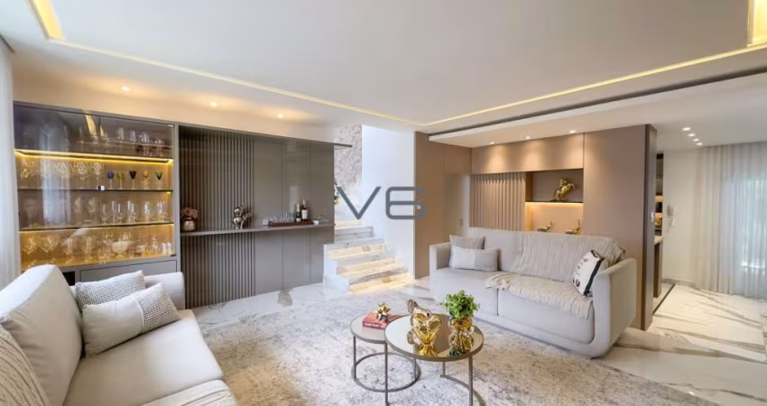 Casa Alto Padrão com 308m² privativos, 3 quartos com Suíte 3 vagas de garagem, no Boqueirão, Curitiba - PR.