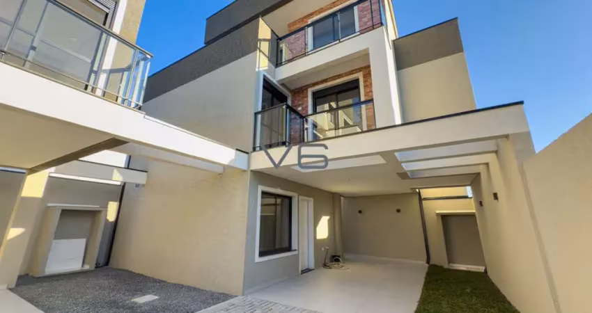 Casa padrão à venda, 3 quartos com suíte, 146 m² privativos, 2 vagas de garagem, no novo mundo, curitiba-pr.