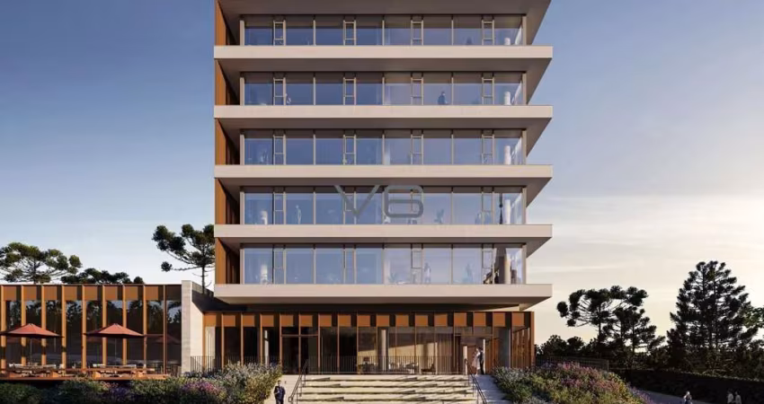 Sala Comercial, 100,01 m² privativos, no Ecoville, Curitiba - PR.