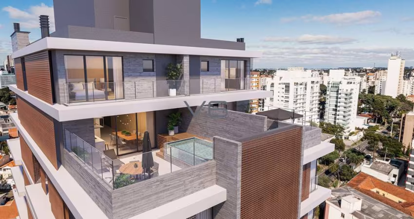 Apartamento Alto Padrão, com 4 suítes, 303 m² privativos, 5 vagas de garagem, no Bigorrilho, Curitiba - PR.