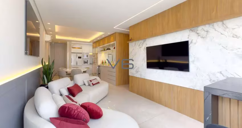 Apartamento mobiliado com 3 quartos, 90 m² privativos, 2 vagas de garagem, no Vila Izabel, Curitiba - PR.