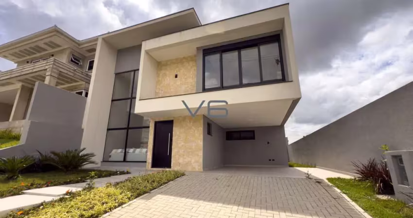 Casa em condomínio com 4 quartos, 220 m² privativos, 2 vagas de garagem, no bom jesus, campo largo - pr.