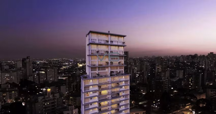 Apartamento Garden com 277,92 m² privativos, 3 suítes, 3 vagas de garagem, no Juvevê, Curitiba-PR