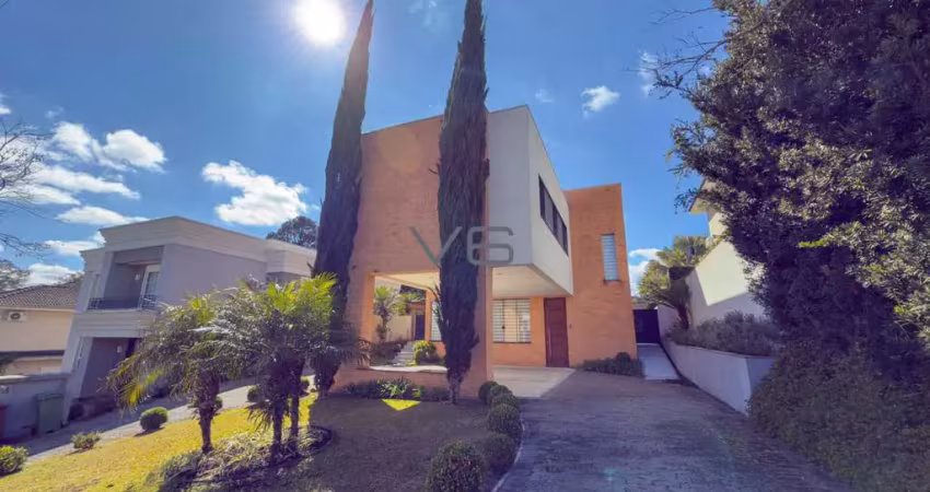 Sobrado alto padrão com 3 quartos, 330m² privativos, 7 vagas de garagem, em alphaville graciosa, pinhais-pr.