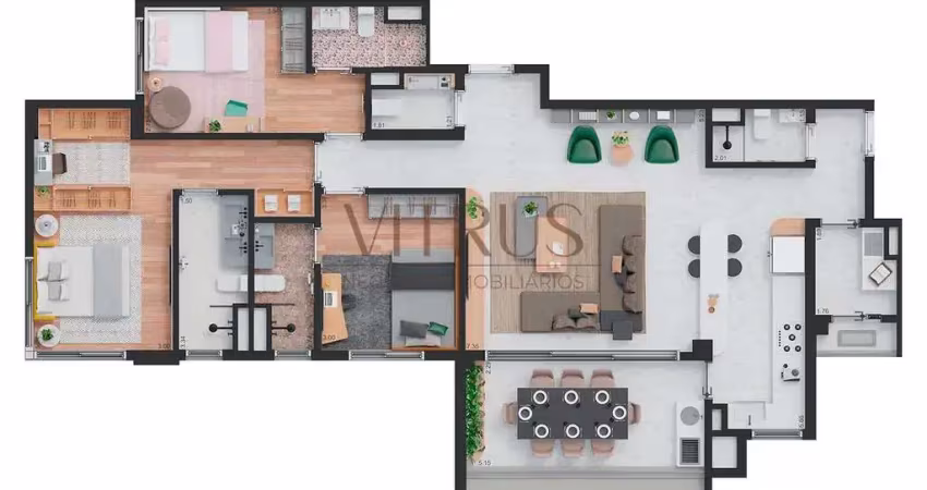 Apartamento com 3 suites a venda no cambuí - campinas, sp